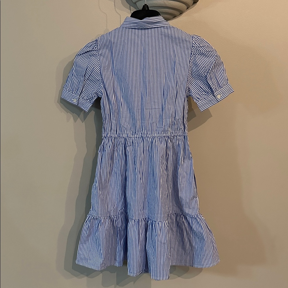 NWT J. Crew Striped smocked shirt-dress - Picture 4 of 4